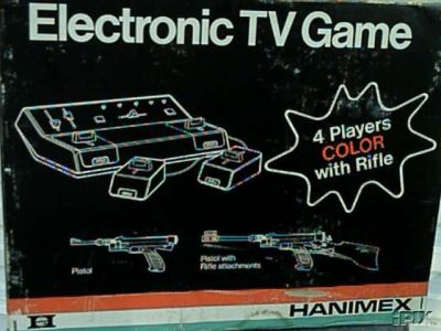 Hanimex 888G Electronic TV Game (4 Player Color with rifle)